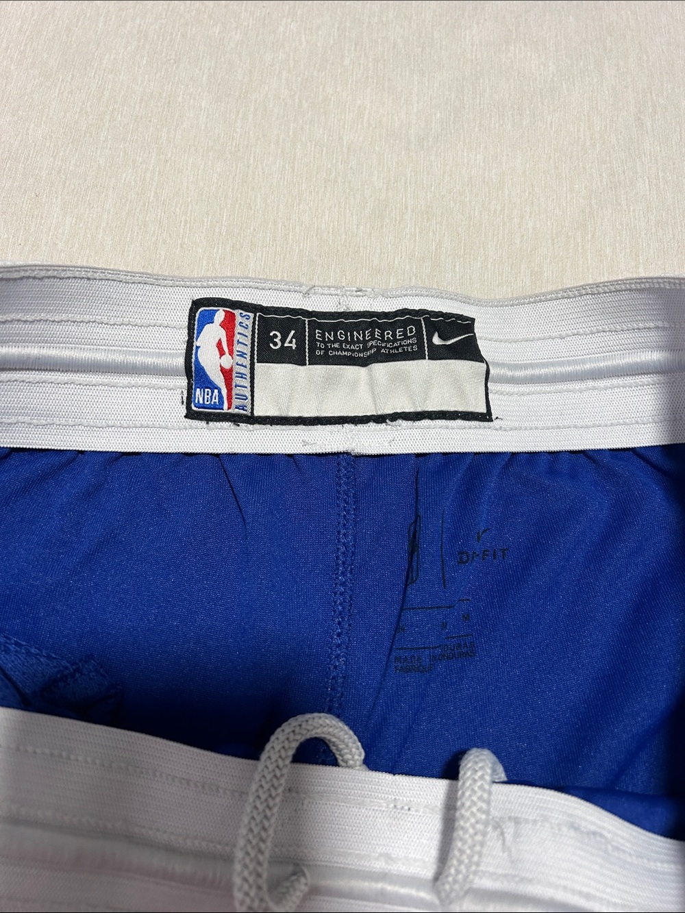Nike Blue White Lakers Basketball Shorts - Picture 2 of 4